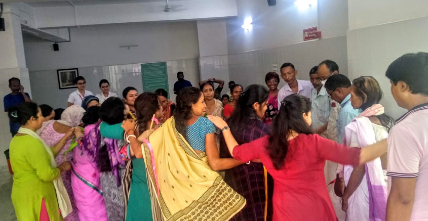 Games and fun activities improved bonding among patients, caregivers and staff during the Assam Cancer Care Foundation World Rose Day 2019 celebrations